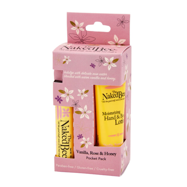 Vanilla, Rose &amp; Honey Pocket Pack by The Naked Bee