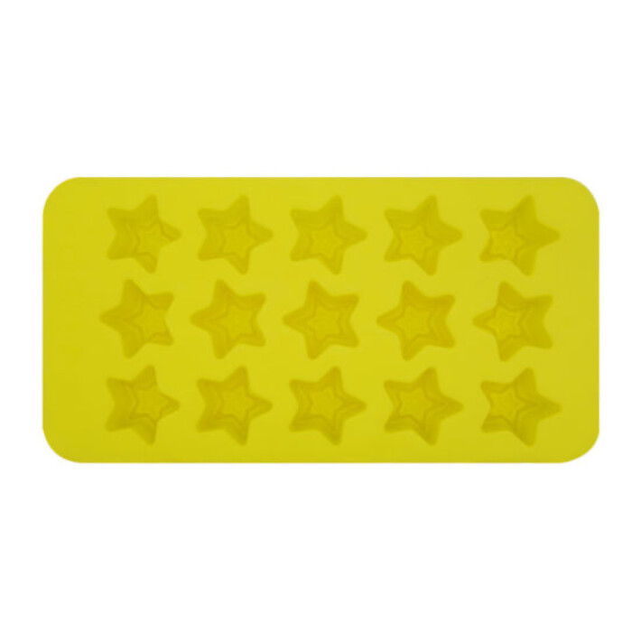 15 Cavity Yellow Stars Silicone Gummy Mold