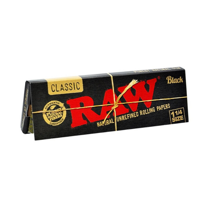Raw Black 1.25&quot; Papers