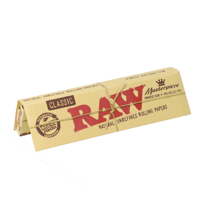 Raw Masterpiece King Size Papers w/ Pre-Rolled Tips 32 Pack