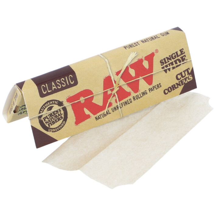 Raw Classic Cut Corners 1.0&quot; Single Wide Papers