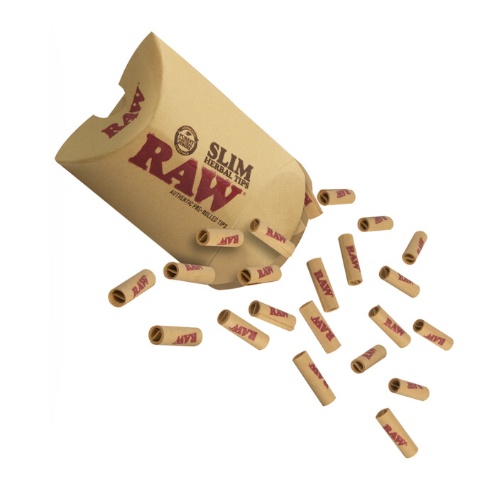 Raw Pre-Rolled Slim Tips 21 Pack