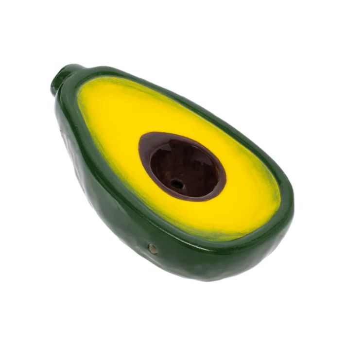 Avocado Ceramic Handpipe Hand-Painted by Wacky Bowlz CP108