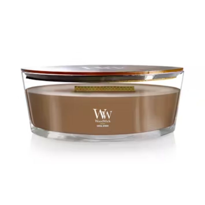 Santal Myrrh 16oz Elipse WoodWick Candle