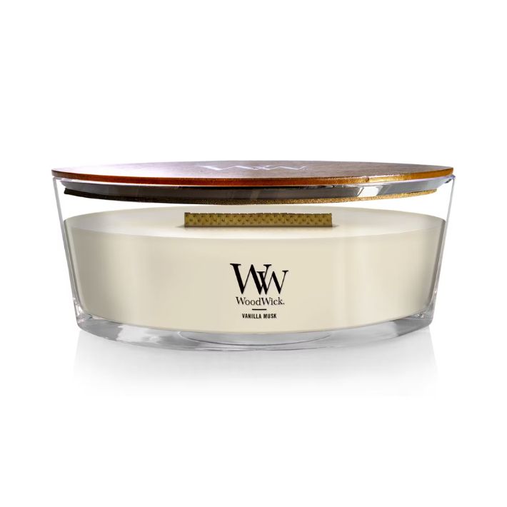 Vanilla Musk 16oz Ellipse WoodWick Candle