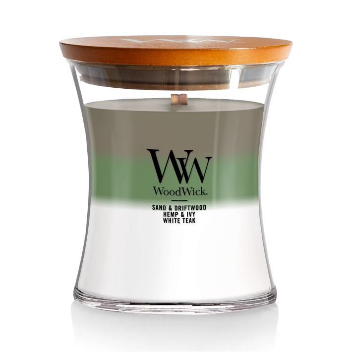 Verdant Earth Triology 9.7oz Medium Hourglass WoodWick Candle