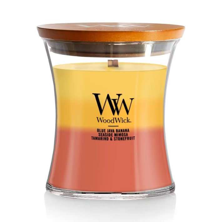 Tropical Sunrise Trilogy 9.7oz Medium Hourglass WoodWick Candle