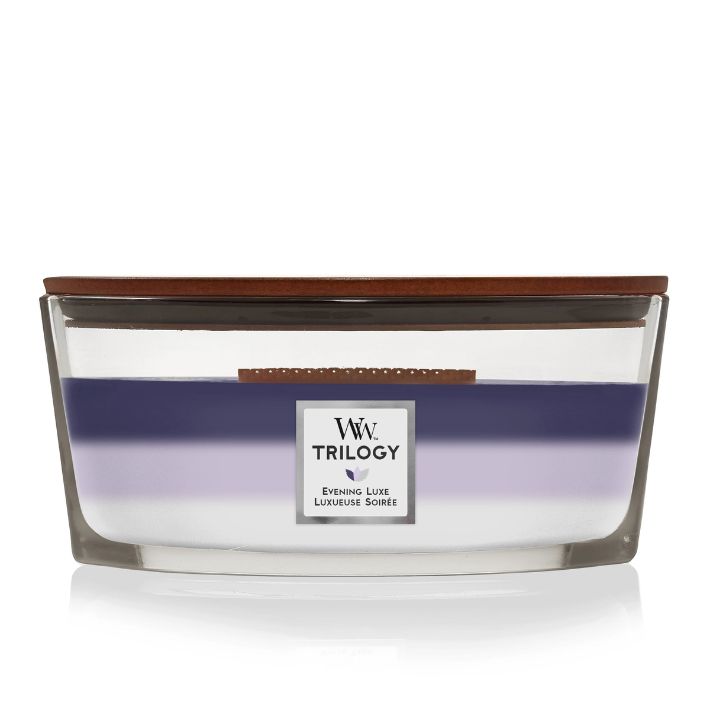 Evening Luxe 16oz Ellipse WoodWick Candle..