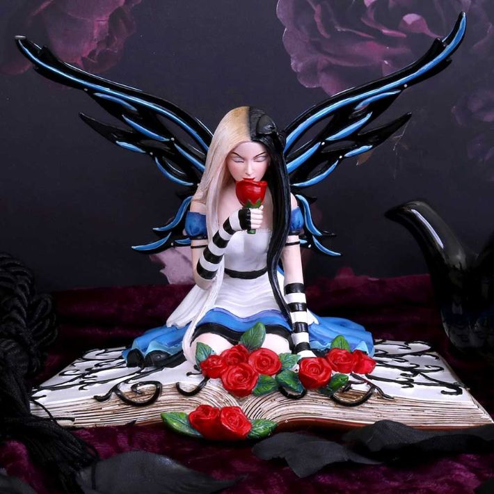 #200N Alice Fairy on Book With Roses 7.5&quot;