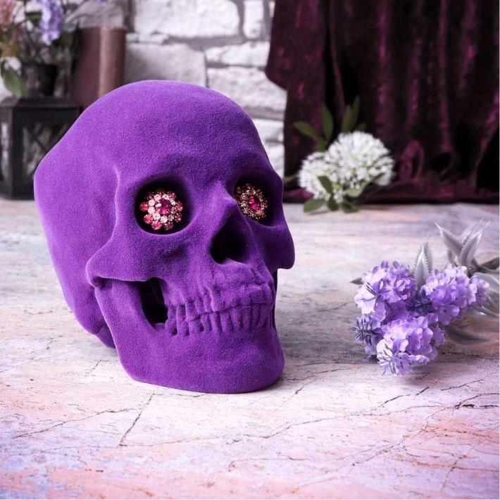 #35N Jewelled Gaze Skull 13.4&quot;