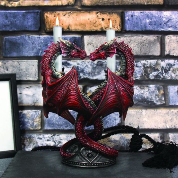 #85N Valentine&#39;s Dragon Heart by Anne Stokes 9&quot;