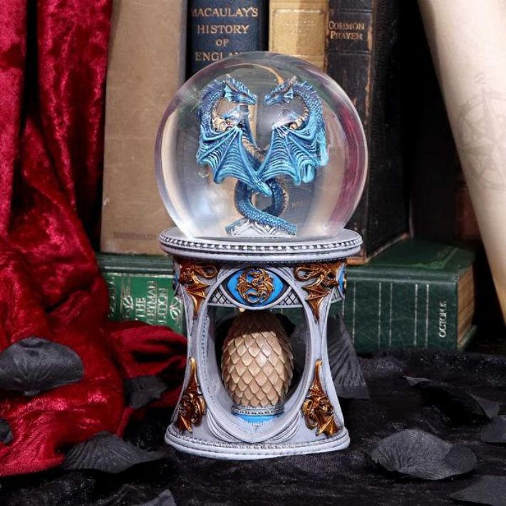 #203N Dragon Heart Snow Globe by Anne Stokes