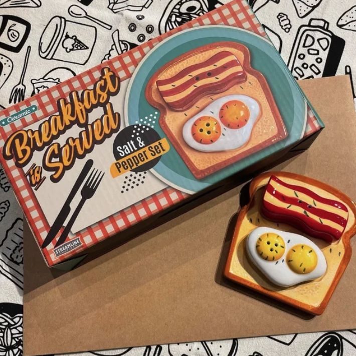 Breakfast is Served Salt &amp; Pepper Shaker Set