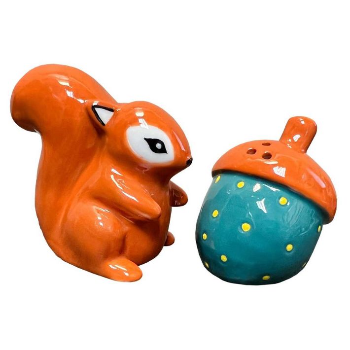 Squirrel With Acorn Salt &amp; Pepper Shaker Set