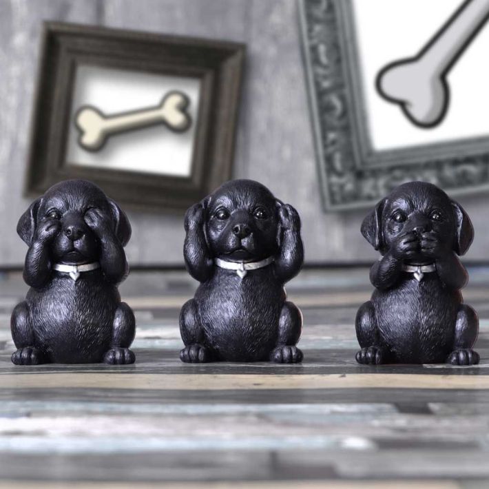 #29N Three Wise Labradors