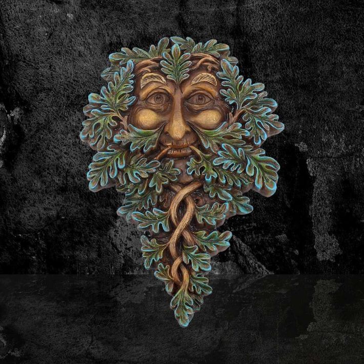 #62N Tree Spirit Wall Plaque Oak Guardian