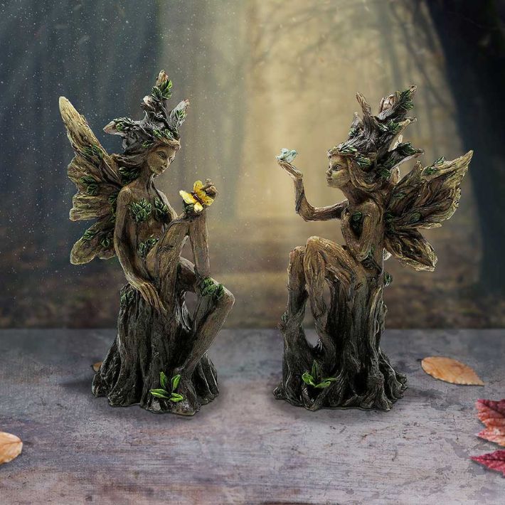 #99N Woodland Beauty Tree Fairy Figurines (set of 2)