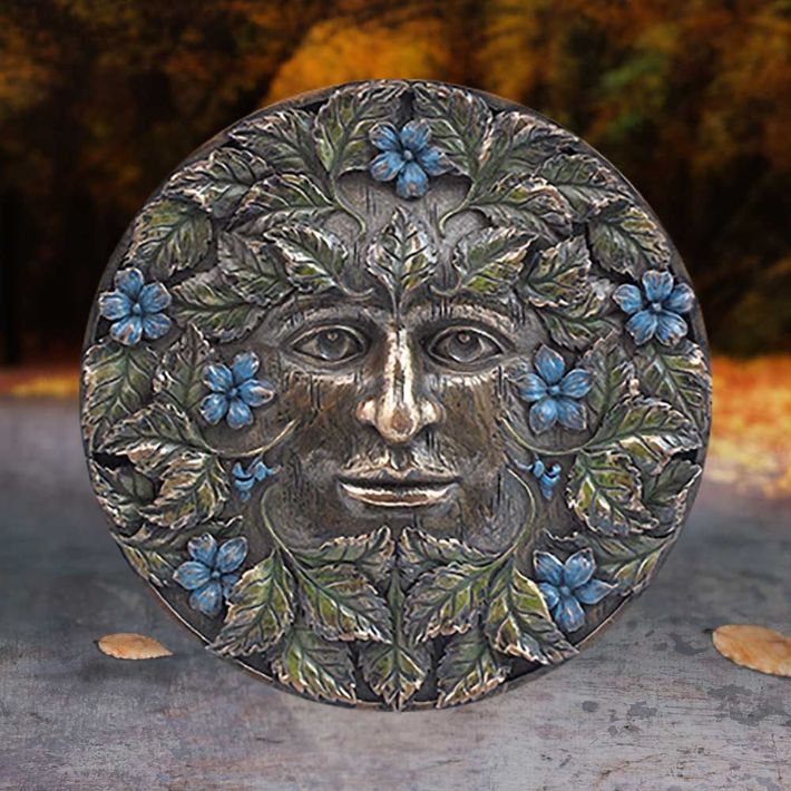 #120N Bronzed Beltane Tree Spirit Wall Plaque