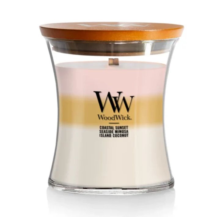 Island Getaway Trilogy 9.7oz Medium Hourglass WoodWick Candle