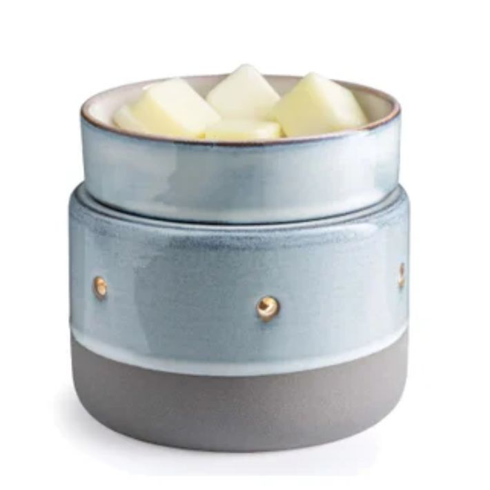 2-in-1 Deluxe Fragrance Warmer, Colour: Glazed Concrete