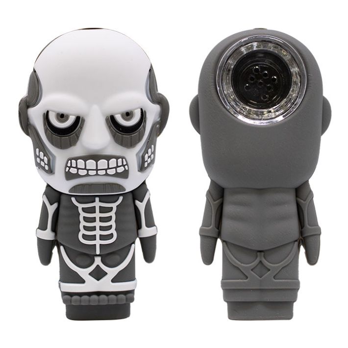 Grey Zombie 4&quot; Silicone Pipe