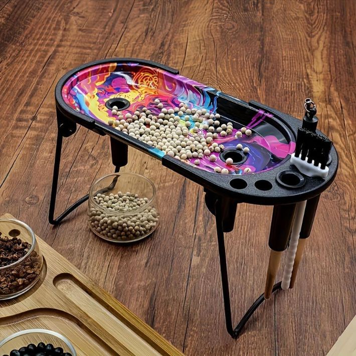 Elevated Metal Rolling Tray &amp; Cone Loader Kit