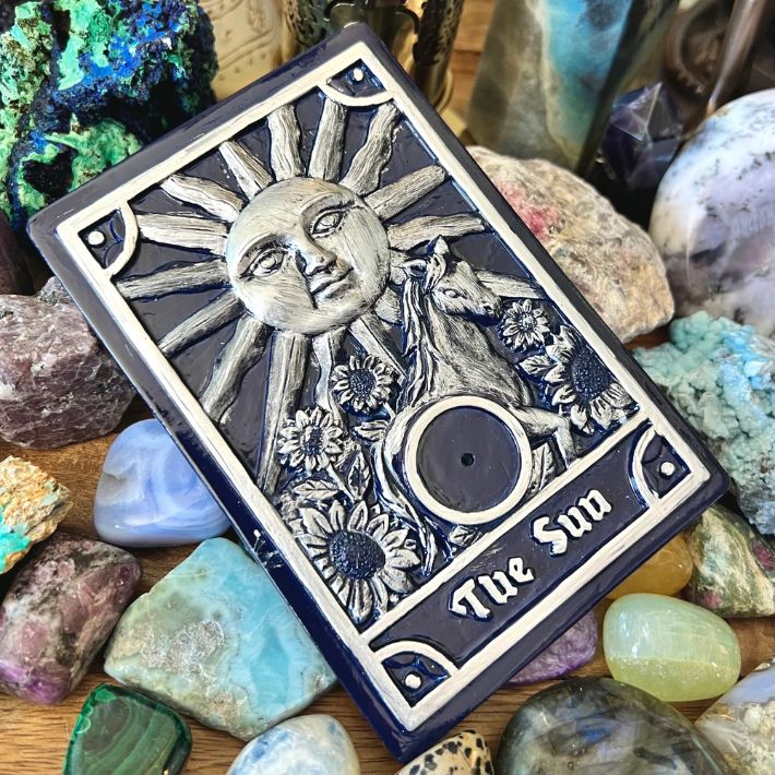 Tarot Sun Flat Incense Burner