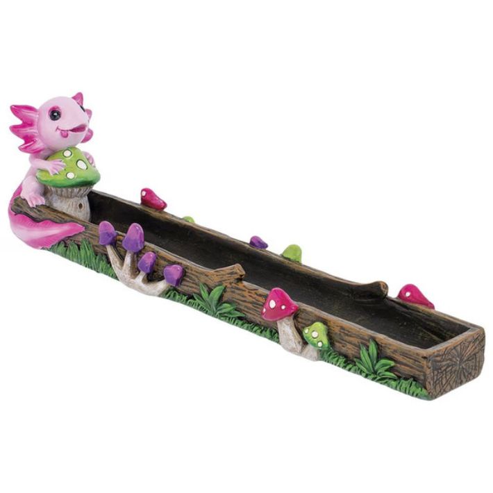 Fujima Pink Axolotl Mushroom Stick Incense Burner