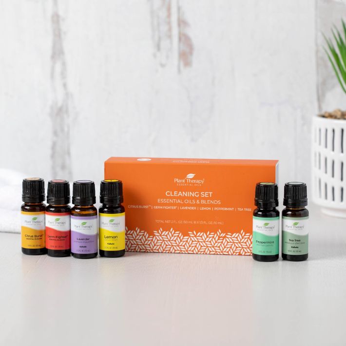 Cleaning Essential Oil Set Plant Therapy Citrus Burst Germ Fighter Lavender Lemon Peppermint Tea...