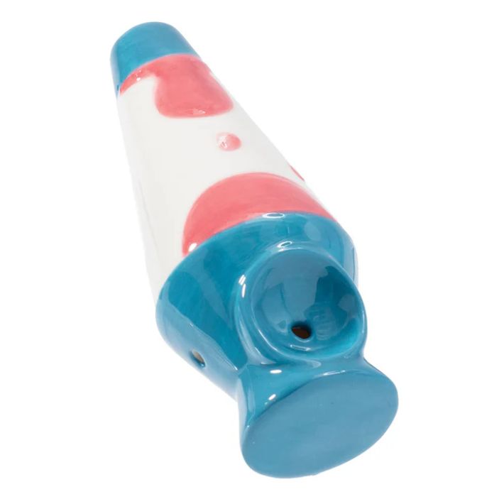 Lava Lamp Ceramic Handpipe Hand-Painted by Wacky Bowlz 3264