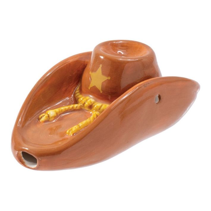 Wacky Bowlz Cowboy Hat Ceramic Pipe