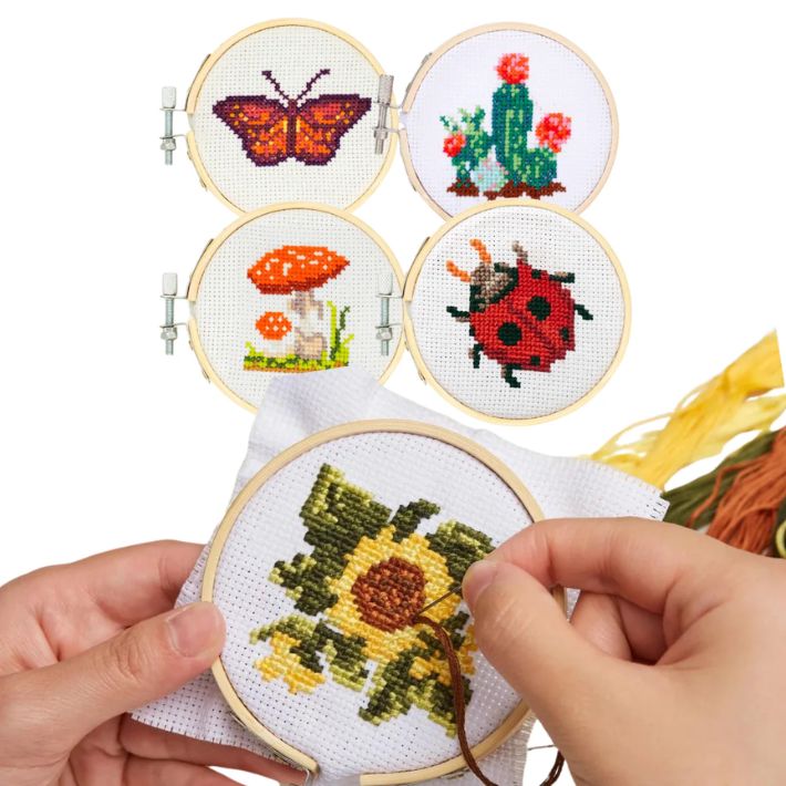 Mini Cross Stitch Embroidery Kit