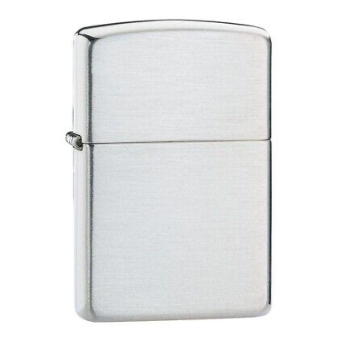 Brushed Silver Zippo Lighter