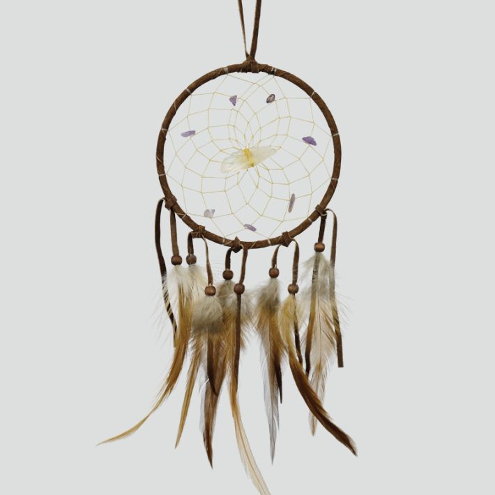 4&quot; Vision Seeker Gemstone &amp; Quartz Point Dreamcatcher