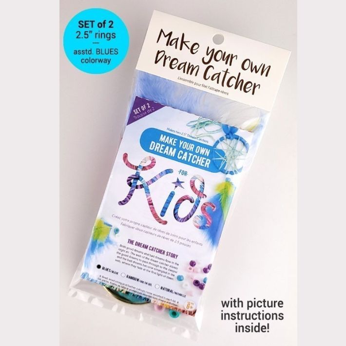 Blue Kids Dreamcatcher Kit