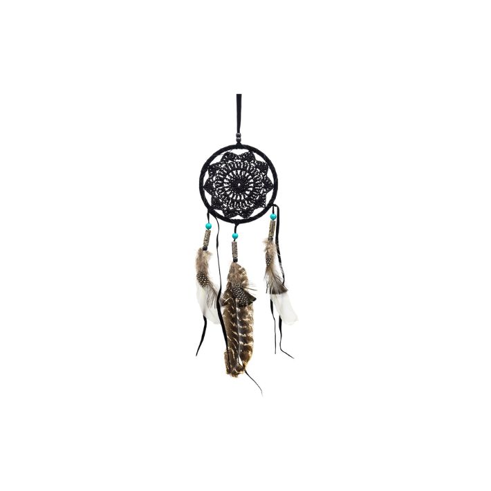 14.5 x 4.5&quot; Black Old Spirit Woven Dreamcatcher
