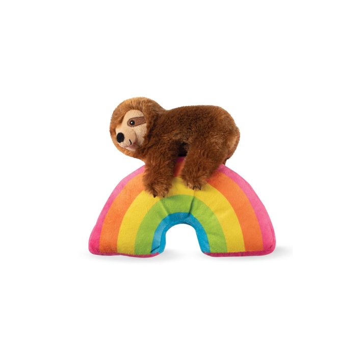 Sloth on a Rainbow Pet Toy