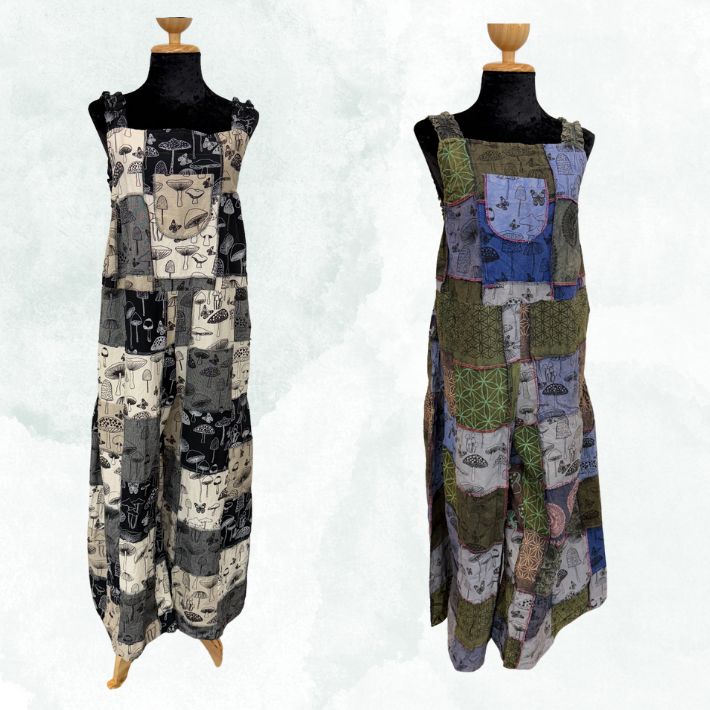 Tapaii Mushroom Patch Work Overalls