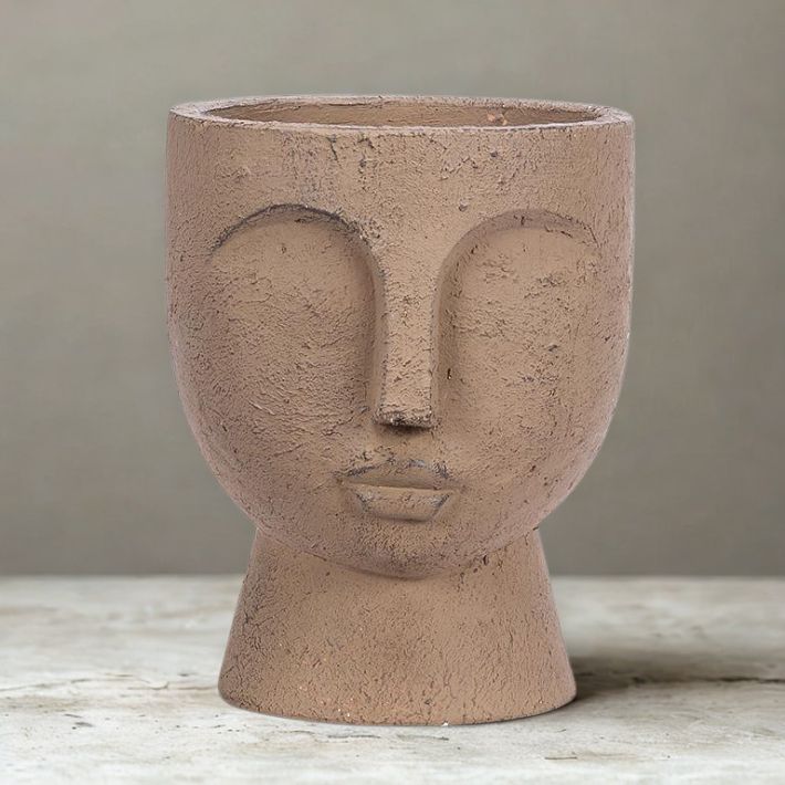 Large Face Pedestal Planter