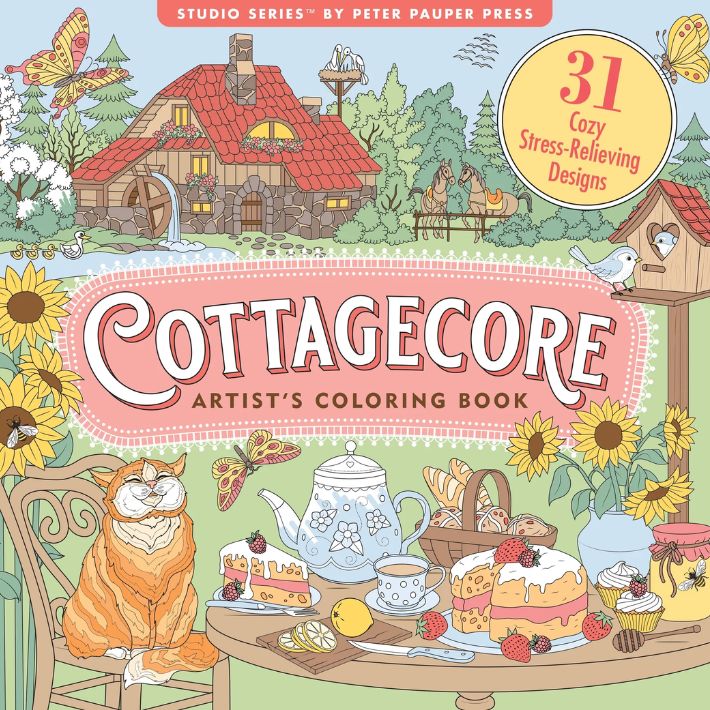 Cottage Core Coloring Book