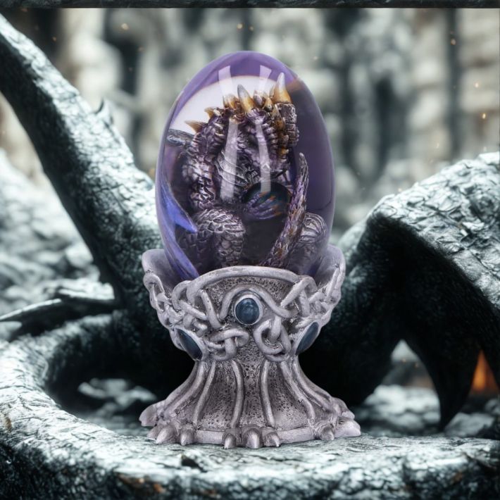 #302N Elemental Dragonlings - Air Dragon in Clear Egg