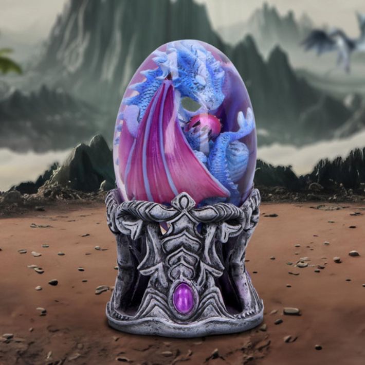 #304N Elemental Dragonlings - Water Dragon in Clear Egg