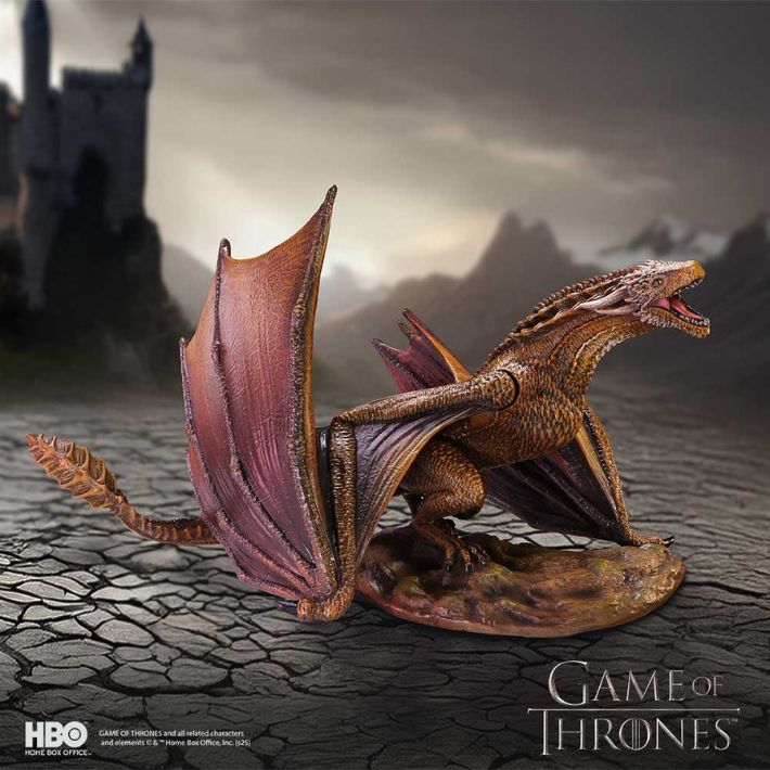 #317N Game of Thrones Viserion Large Dragon Figurine
