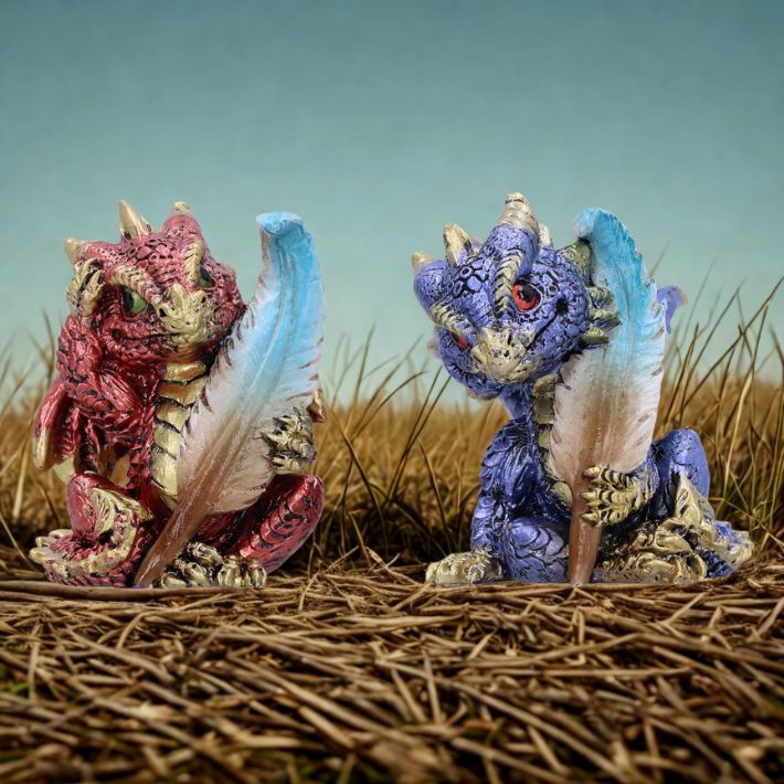 #361N Storytellers dragon figurines (Set of 2)