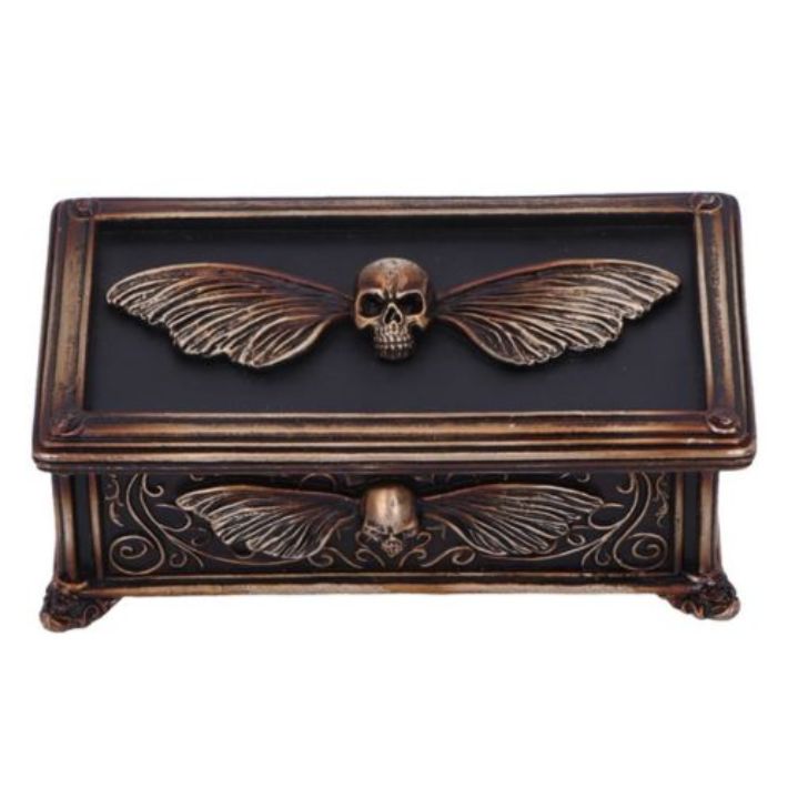 #388N Death&#39;s Head Treasure Ornamental Box