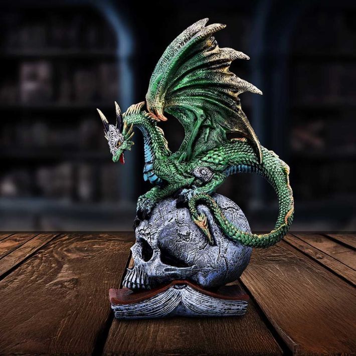 #393N Ignisars Rule Resin Dragon Figurine