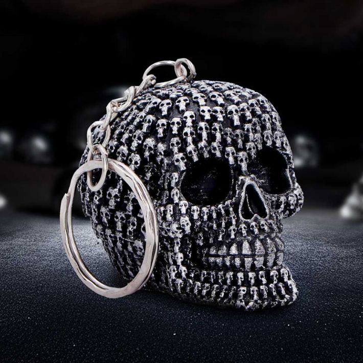 Crania Skull Keyring