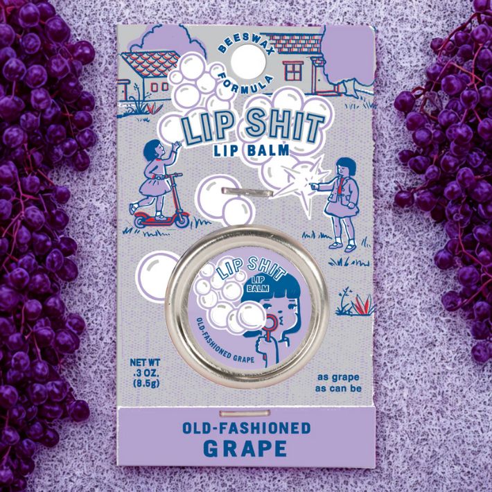 Old-Fashioned Grape Lip Shit Lip Balm