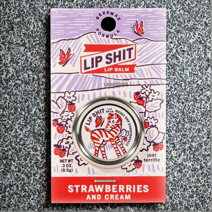 Strawberries &amp; Cream Lip Shit Lip Balm