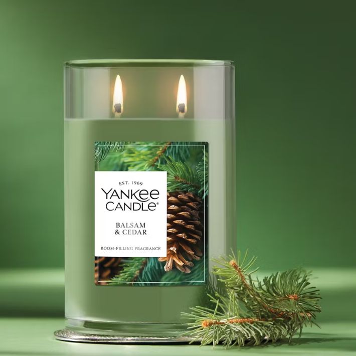 Yankee Balsam &amp; Cedar Large Tumbler Candle
